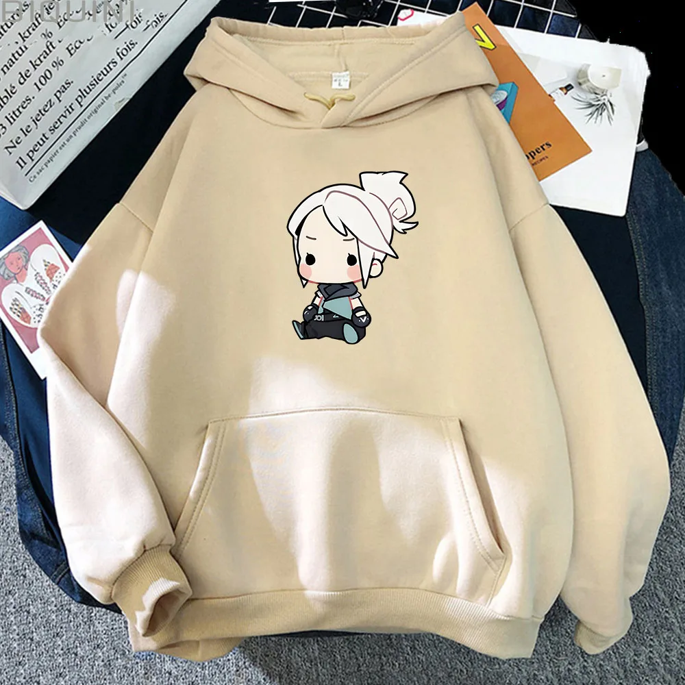VALORANT Anime Hoodie Jett Streetwear Womens Oversized