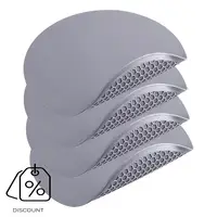 ABKJ-tapis à micro-ondes en Silicone-rond 12 pouces x 12 pouces-tapis multifonctionnel thermique 4 pièces, protection contre les éclaboussures, dessous de plat, coussin chaud 2