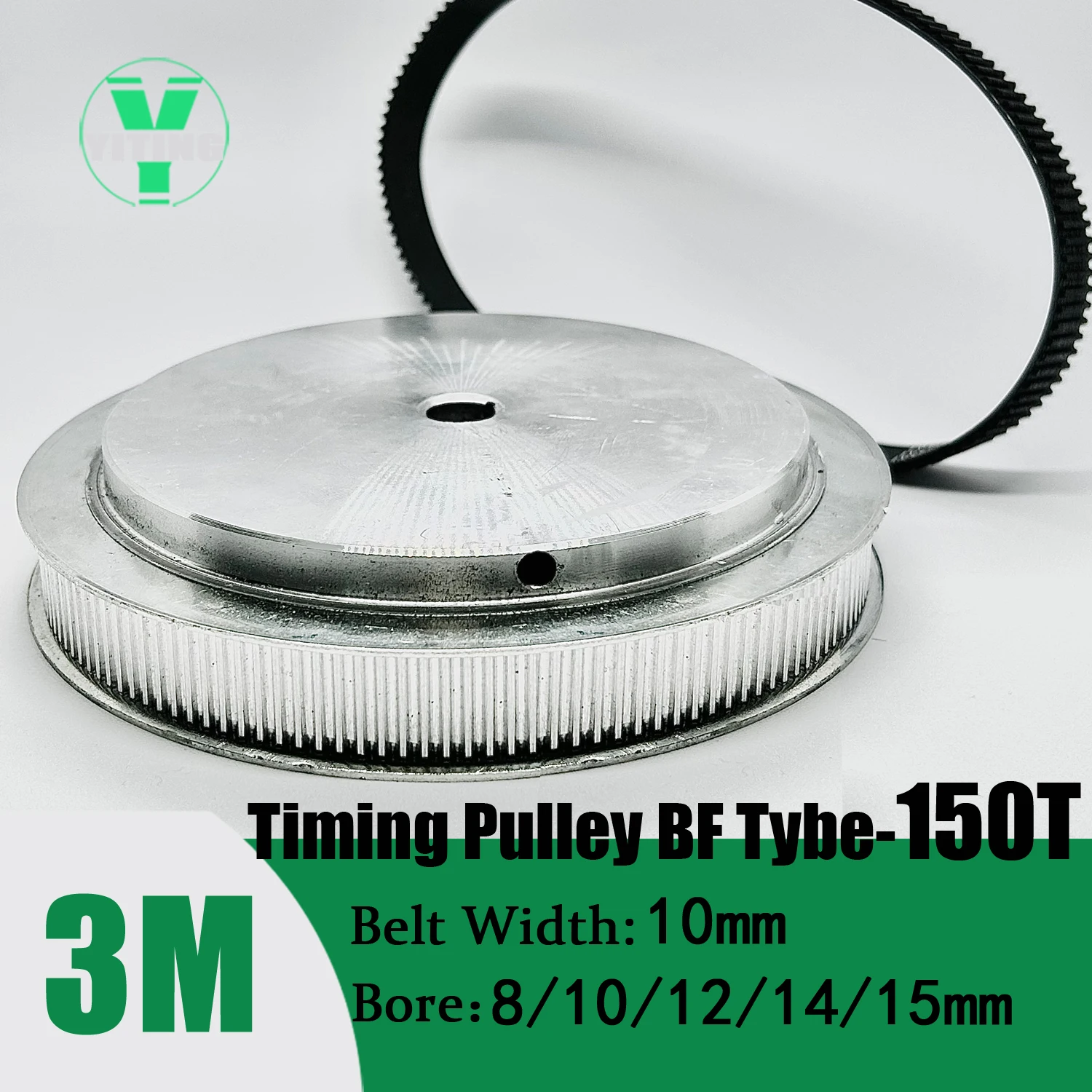 타이밍 도르래 벨트 세트, 3M 도르래 키트, 동기 휠, HTD3M 15T 150 톱니, 벨트 폭 10mm 보어 4 15mm 감소, 10:1 감속