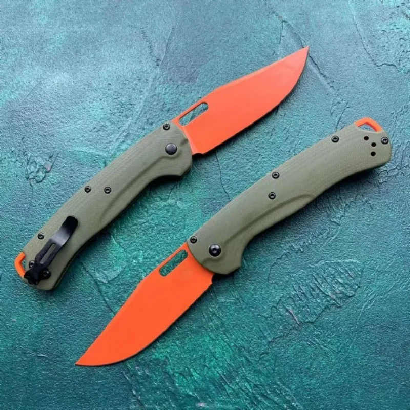 Taggedout Folding Knife BM 15535 CPM-154 Steel Carbon Fiber/G10 Handle Outdoor Hunting Camping Rescue Folding Fruit Knife EDC 4