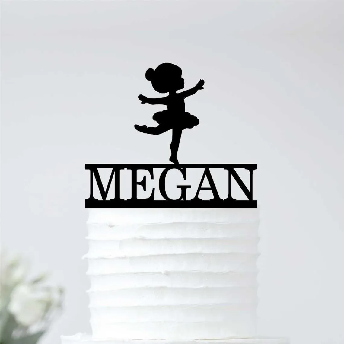 Topper Per Torta Di Compleanno Per Ragazza, Topper Per Torta Ballerina Keepsake-Ballerina-Danza, Decorazione Per Torta Di Compleanno Per Ragazza, Cake