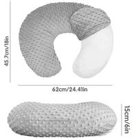 Soft Nursing Pillowcase - Removable Washable Cover for Breastfeeding Support, Ideal for Baby Feeding & Care, Suitable for Boys o 2
