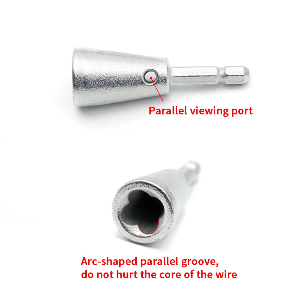 1pc Silver Multi functional Twister Wire Stripper Winding Peeling Twisting Rope Electrician Special Automatic Parallelizer Tool