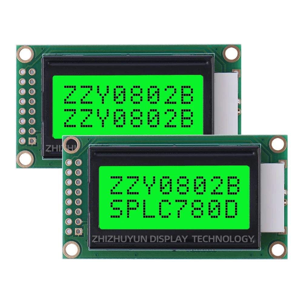 0802B 16Pin Character Dot Matrix Screen Orange Light LCD8X2 Character LCD Screen LCD Display Module
