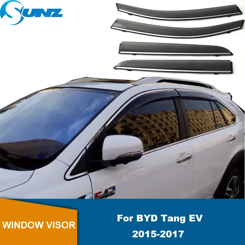 

Window Visors For BYD Tang EV 2015 2016 2017 Car Weathershields Side Window Vent Visor Deflector Sun Rain Wind Snow Guard