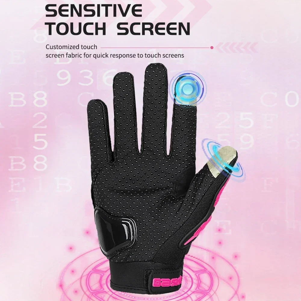 Summer Motorcycle Gloves Breathable Touchscreen Riding