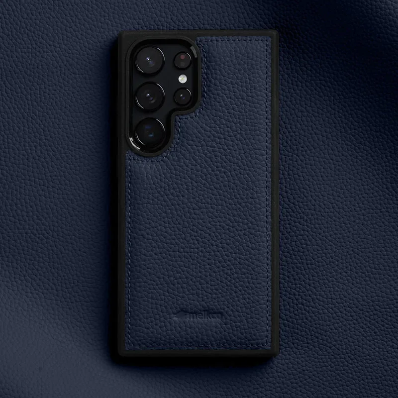 Premium Real Leather Phone Case - Protective Natural Cowhide Shockproof Cover