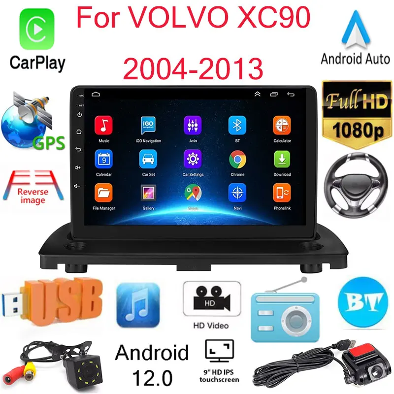 Radio Volvo S60 S40 V40 V70 XC70 XC90 2000-2004 Multimédia Automóvel