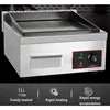Electric Griddle  Stainless Steel Countertop Hot Plate Commercial  Kitchen Cooking Accessory Enamel Nonstick Pan BBQ Grill 5