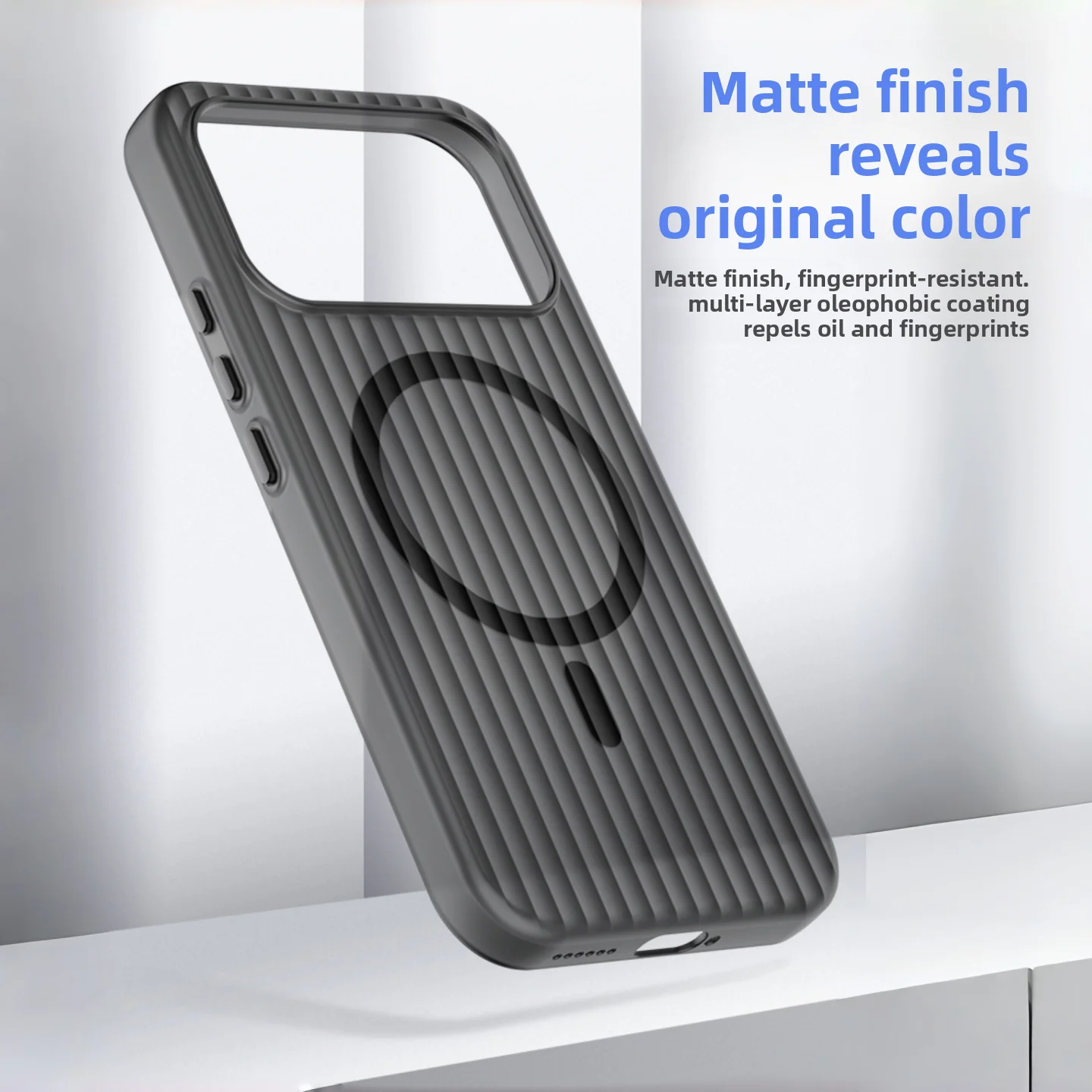 Corrugated Ice Mist Magnetic Anti-Drop PC Case