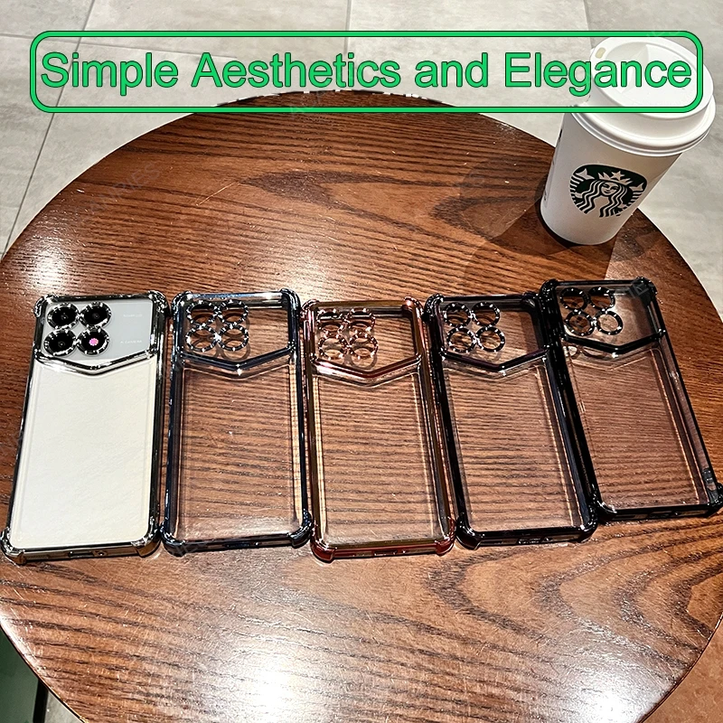 Enhanced Silicone Shockproof Phone Case with Four-Corner Thickening and Plating