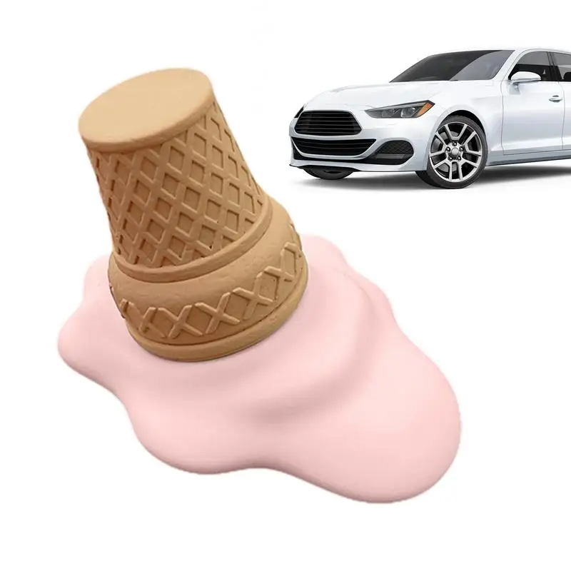 

Dashboard Decorations Melting Ice Cream Design Car Fragrance Diffuser Vivid Adorable Realistic Detail Long Lasting Fragrance Ice