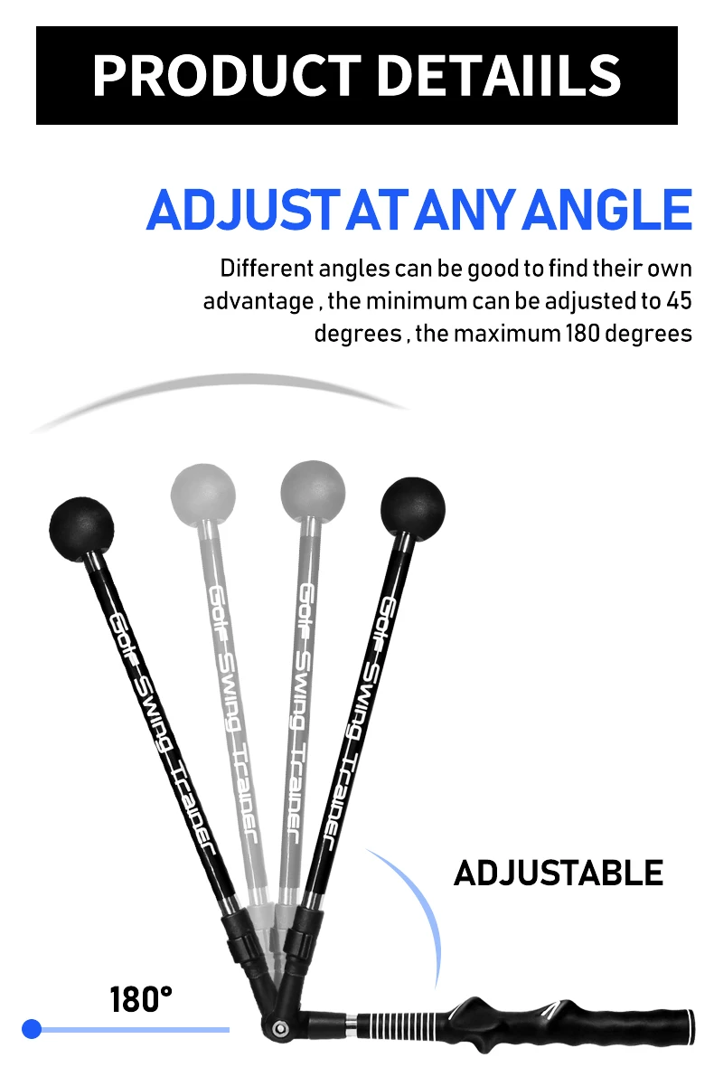 Description Picture 5 of itemGolf Swing Trainer, Folding Correction Practice, Adjustable Length Angle, Beginner Available with Left Right Hands