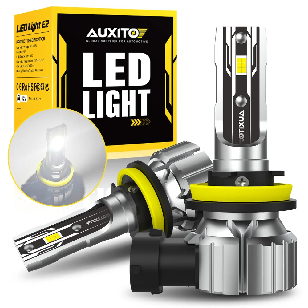 2 шт., автомобильные фары AUXITO H11 H8, без вентилятора, HB3 9005 HB4 9006