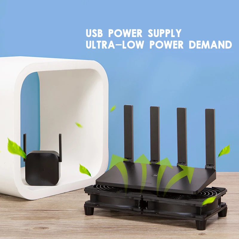 5V USB Fan Cooler Silent Efficient Rapidly Cooling Support For Network Router Modem TV Top Box Mobile Phone Wireless Charger