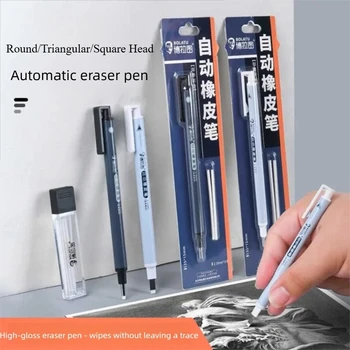 Pressa di forniture per la correzione della gomma da matita retrattile con penna ricaricabile stile matita automatica in gomma per scrittura di cancelleria scolastica