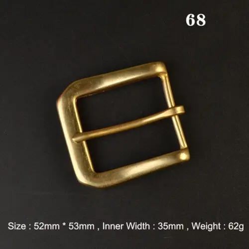 Premium Solid Brass Pin Buckle for Leather Craft and Belt Replacement