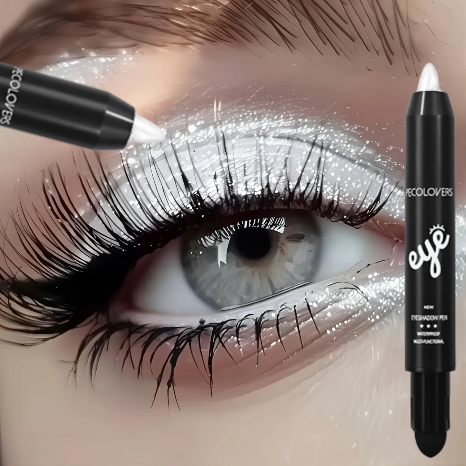 6 Colors Pearlescent Eyeshadow Eyeliner Pencil Glitter Matte Eye Shadow Makeup Pigment Silkworm Eyeshadow Pen eyeshadow stick eyeshadow pencil eyeshadow pen eyeliner pencil makeup pen eyeshadow eyeliner matte eyeshadow