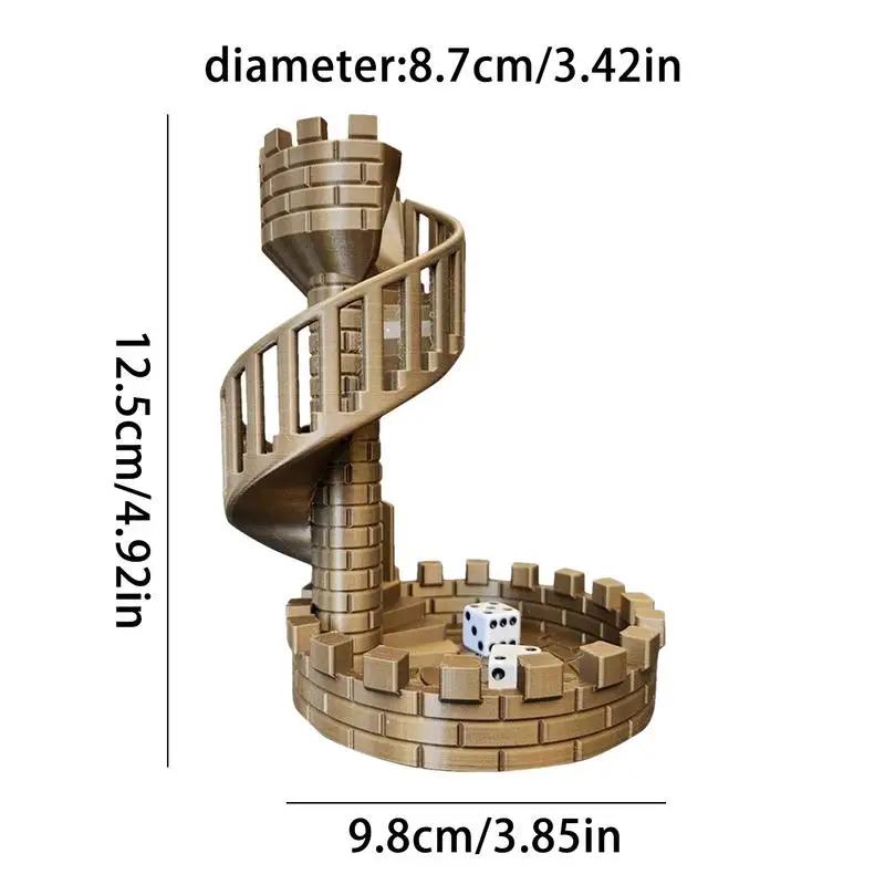 Dice Tower Castle Desktop Decorations Ancient Roman Theme dice tower