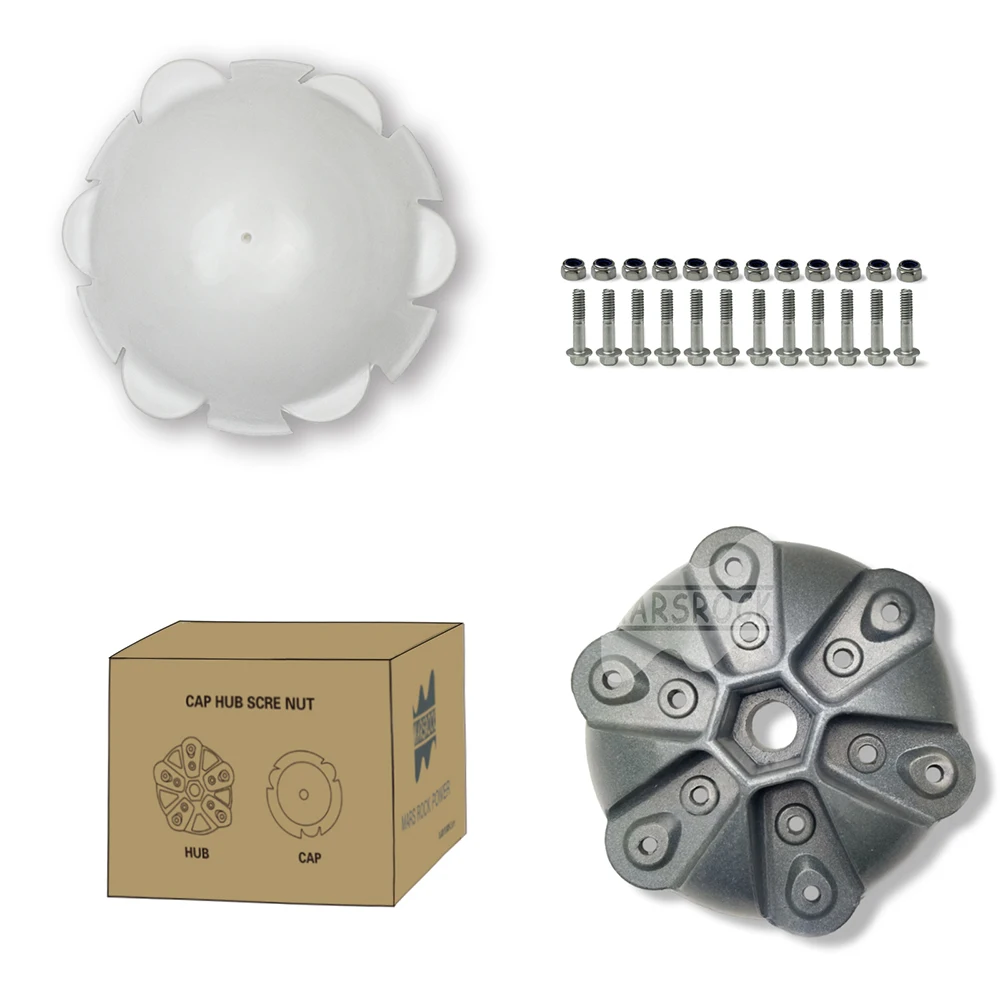 Wind Turbine Wheel Hub Cap DIY With 3/5/6 Vanes Blades Screws & Nuts Kit For Horizontal Wind Turbine Generation Accessories Part