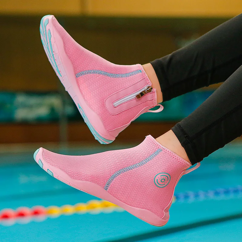 Diving Socks High Top Barefoot Water Shoes Swim Sandal Men Beach Aqua Shoe Women Drainage Wading Sneaker Fitness Fishing Surfing diving socks diving shoes water shoes aqua shoes barefoot shoes