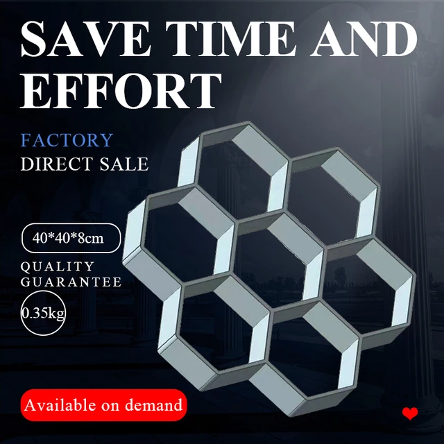 Fekete Műanyag Készítmény Diy -Burkolat Penész Otthoni Kerti Padlóbeton Lépcsőzetes Autópálya Kő Út Terasz Gyártó