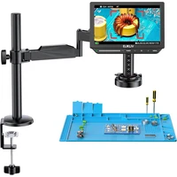 Elikliv EM4K-AF Flex 10.1'' Autofocus Digital Microscope 4K Soldering Microscopio for Electronics 2000X HDMI Microscope with Arm 1