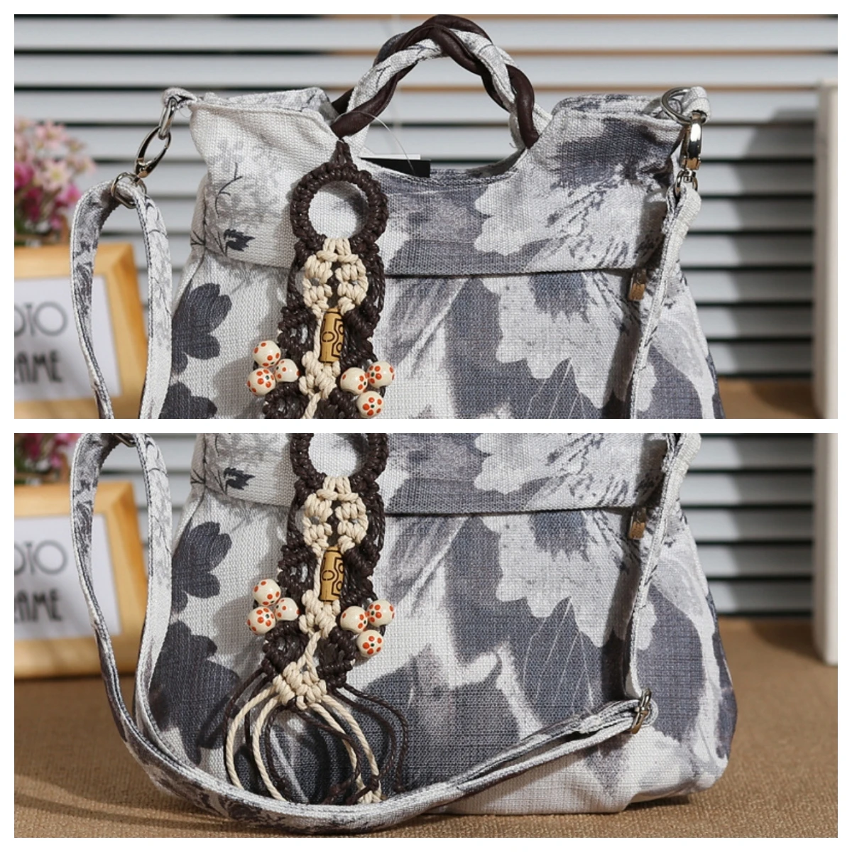 Shanye Grass New Women's Bag Ethnic Style Bag Style Handwoven Dual Use Bag Handheld Crossbody Bag