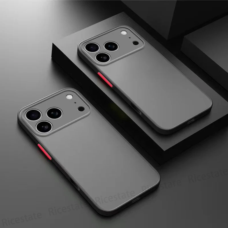 Luxury Armor Shockproof Translucent Matte Phone Case