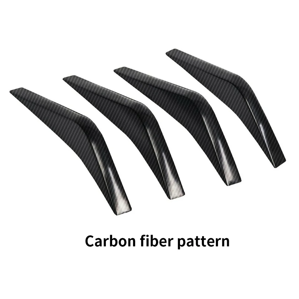 Primer Rear Bumper Lower Diffuser Fin Spoiler – Fits Corvette C7 2014-2019, ABS Plastic, Screw-On