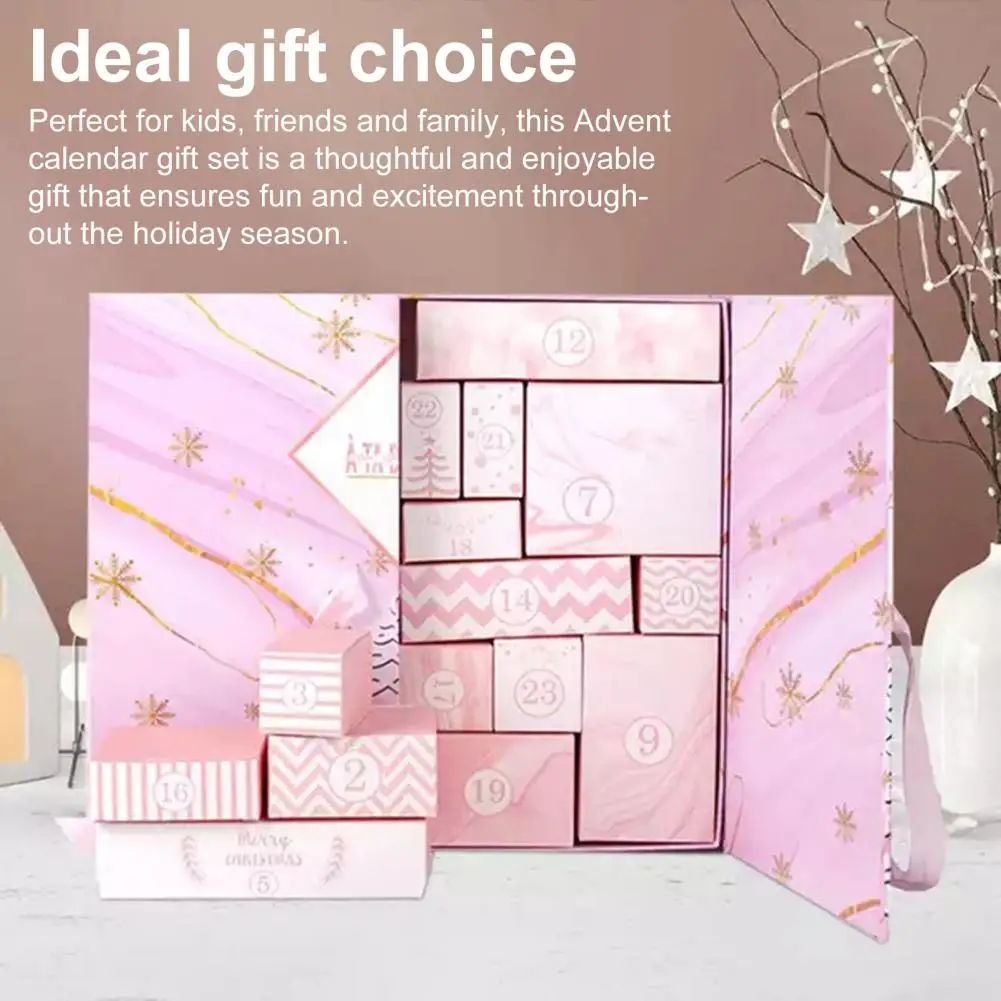 DIY Christmas Advent Calendar Boxes Empty Box to Fill 24-Day Christmas Countdown Calendar Gift Box christmas countdown calendar christmas advent calendar