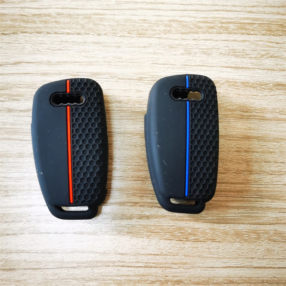 Key Case Cover Silicone Key Case Cover Shell for Audi A4 B7 A6 C6 4f 8v A3 8p A1 A3 Accessories Auto Remote Key Holder 3 Button Jacket