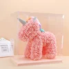 Eternal Rose Unicorns With Box Artificial PE Flower Wing Crown Veil Unicorns Valentine's Day Girl Friend Women Mother's Day Gift 6