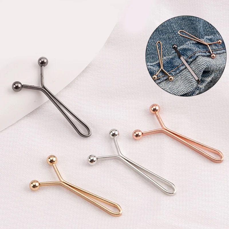 Adjustable Waist Buckles Removable Buttons Waist Tightener for Loose Pants Skirts Sleeves Sweaters 6pack