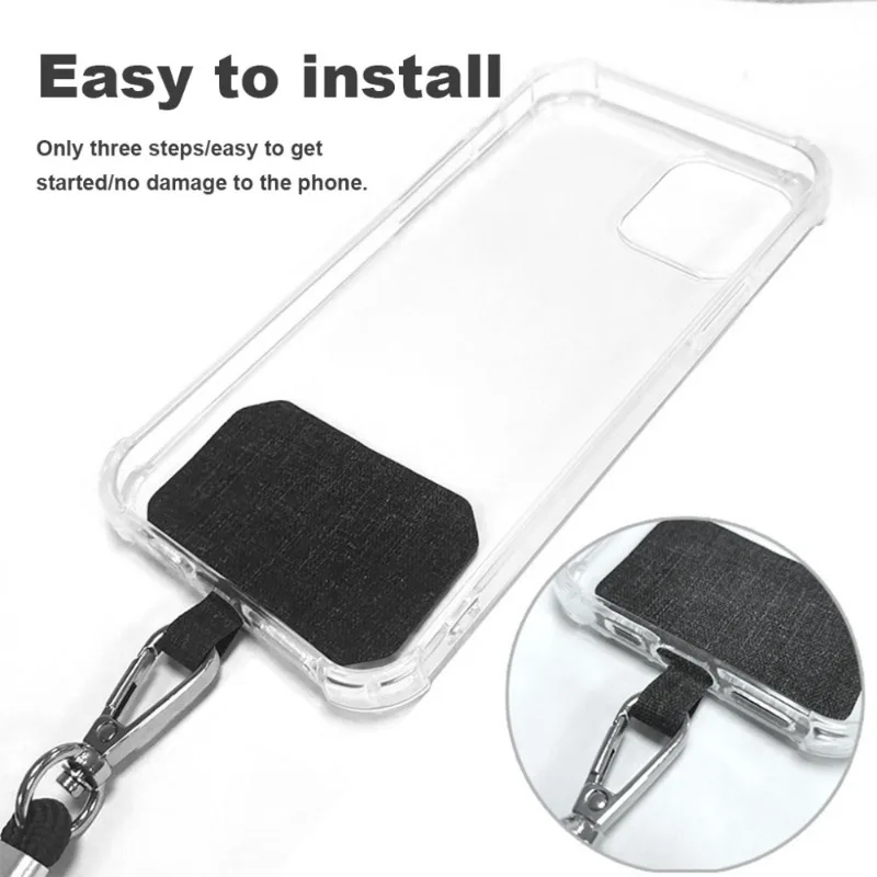 Vibrant Adjustable Phone Lanyard with Anti-Lost Neck Strap and Patch