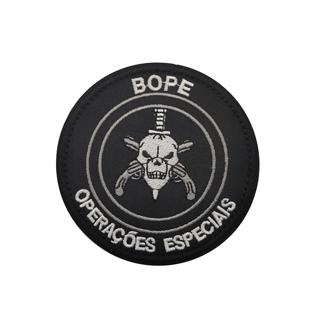 Description Picture 4 of itemBOPE Brazil Patches Armband Operacoes Especiais Embroidery Hook Loop Applique PVC Emblems badges