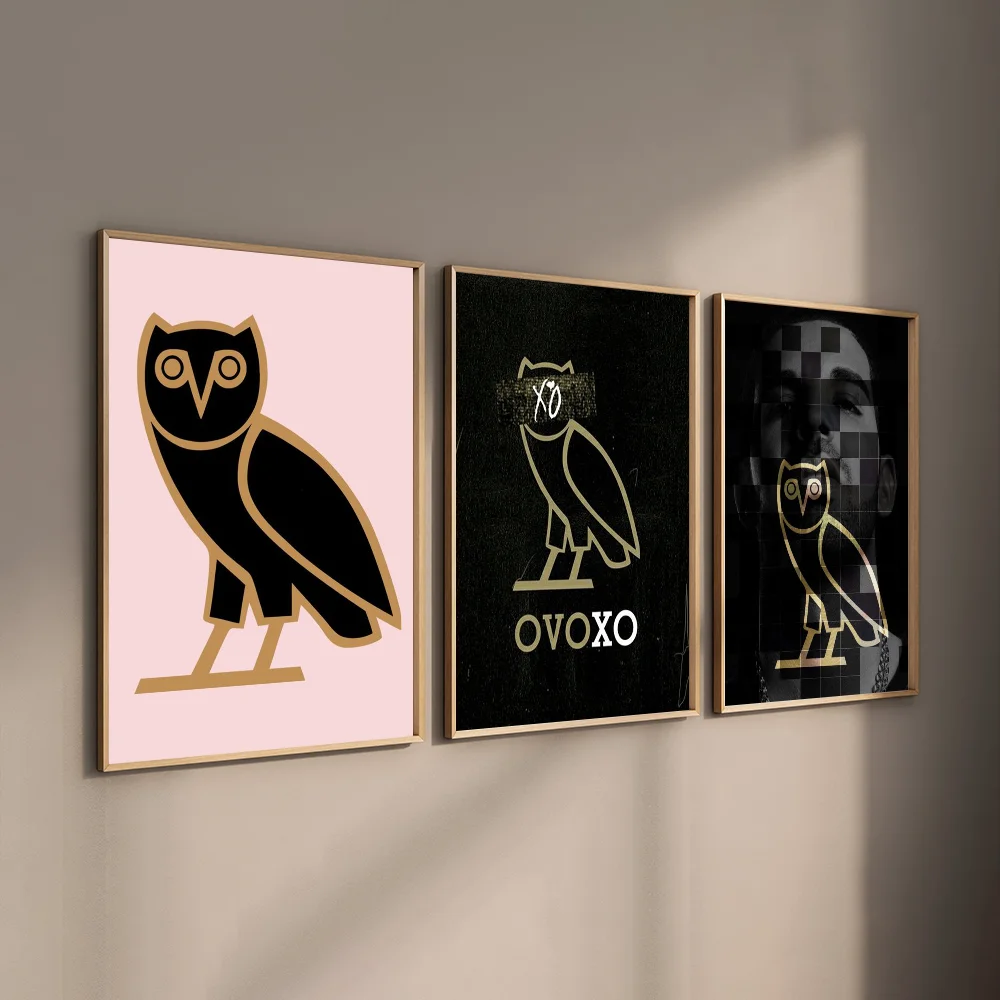 Fashion Drake O-Ovo Owl Poster High Quality Wall Art for Home Office  Bedroom Living Room Hallway Bar Perfect Gift Idea - AliExpress, image size:1000x1000