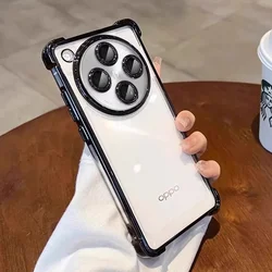 Four Corners Anti-Shock Silicone Case with Lens Protection and Plating Finish for Magic 5 Pro (Black)