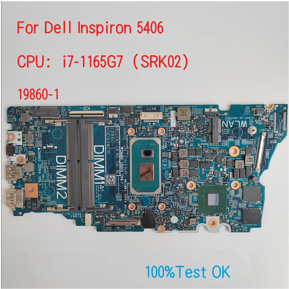 

19860-1 For Dell Inspiron 5406 Motherboard CPU i5 i7 CN-02VWCV 2VWCV 8TN14 08TN14 100% Test OK