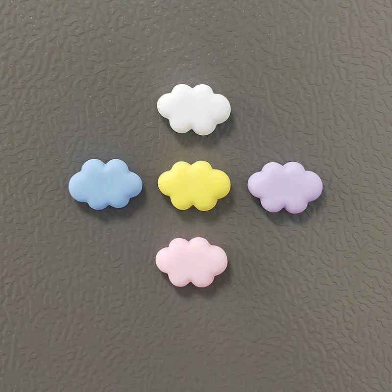 5pcs Colorful Resin Cloud Refrigerator Magnets Decorative Home and DIY Photo Stickers