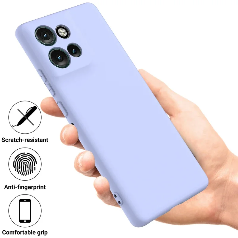 Soft Premium Liquid Silicone Case with Flocking Interior and Strap