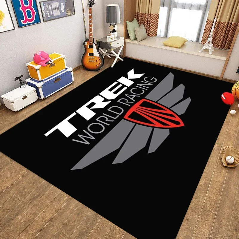 Fashion Bicycle Logo Carpet T-Trek rug 3D Print Bike Rugs for Living Room Bedroom Large Area Soft Rug Boy or Kid  Floor Mat