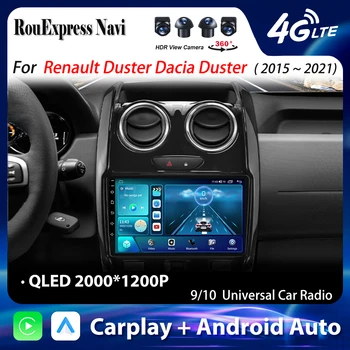 Radio Multimedia para Auto con Android 16 para Renault Duster, Dacia Duster 2015-2021 y LADA Largus 2021, Reproductor con GPS, Navegación, Estéreo, 5G 1