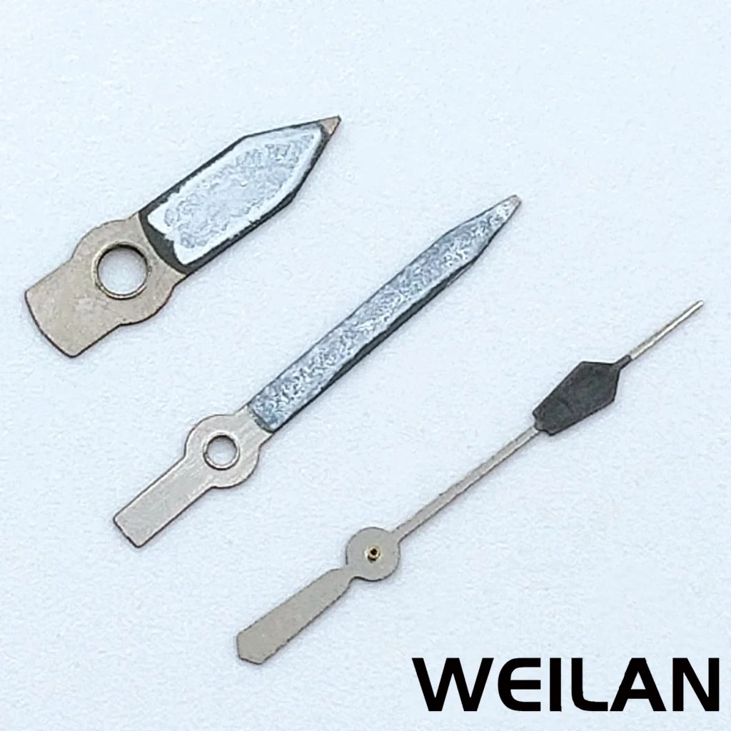 Silver Black Luminous Watch Hands