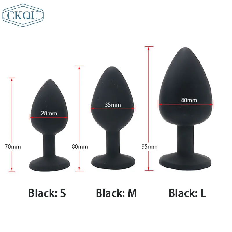 Anal Plug Silicone with Round Head Men's Prostate Massager Women's Anal Trainer Unisex Sexual Wellness Toy for Couples