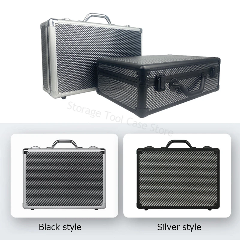 

Portable Aluminum Toolbox Metal Tool Case Waterproof Hard Case Bag Safety Equipment Instrument Case Tool Box Organizer Box