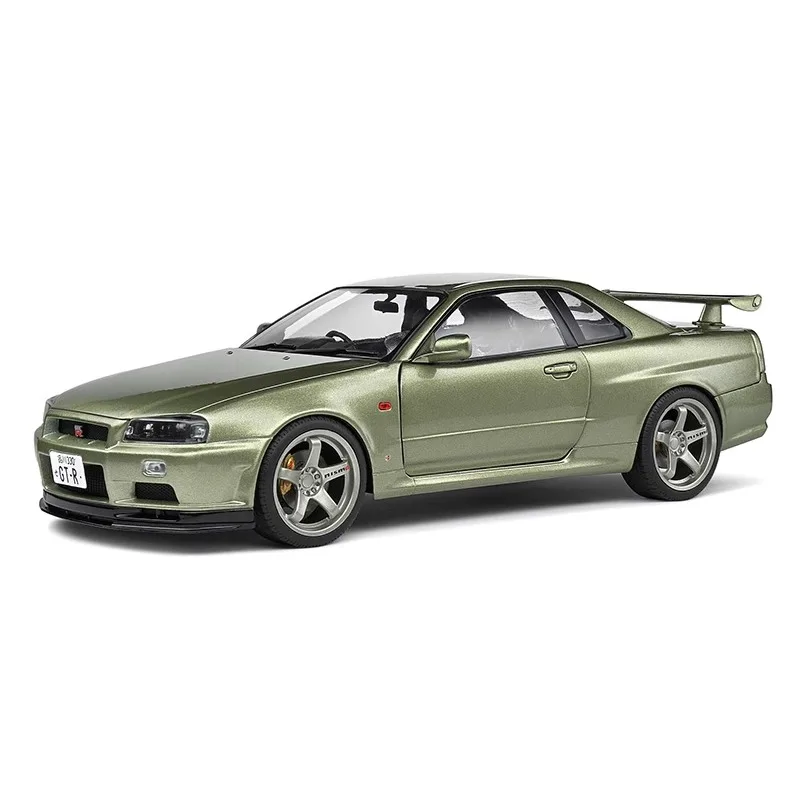 

Литая в масштабе 1:18 модель внедорожника Nissan GT-R (R34) из сплава 1999, высокопроизводительная модель спортивного автомобиля, коллекционная игрушка, подарок, сувенирное украшение