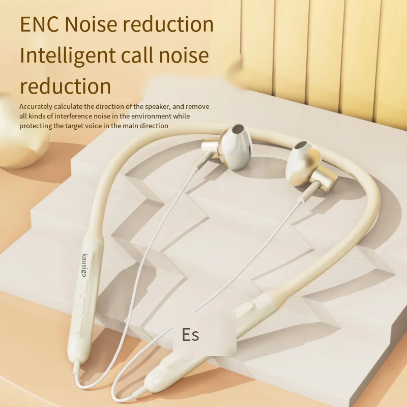 

Enc Noise Cancelling Disney Wireless Bluetooth Earphones Pooh Bear Sport Neck Style Bluetooth Earphones with Long Battery Life