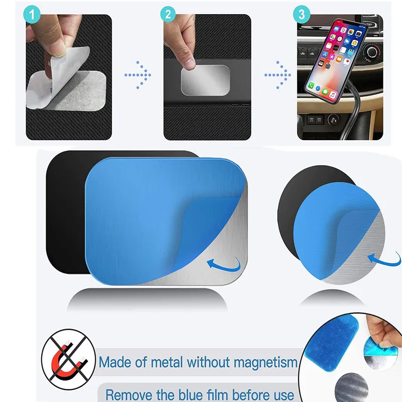 Metal Plate for Magnetic Phone Car Holder Universal Strong