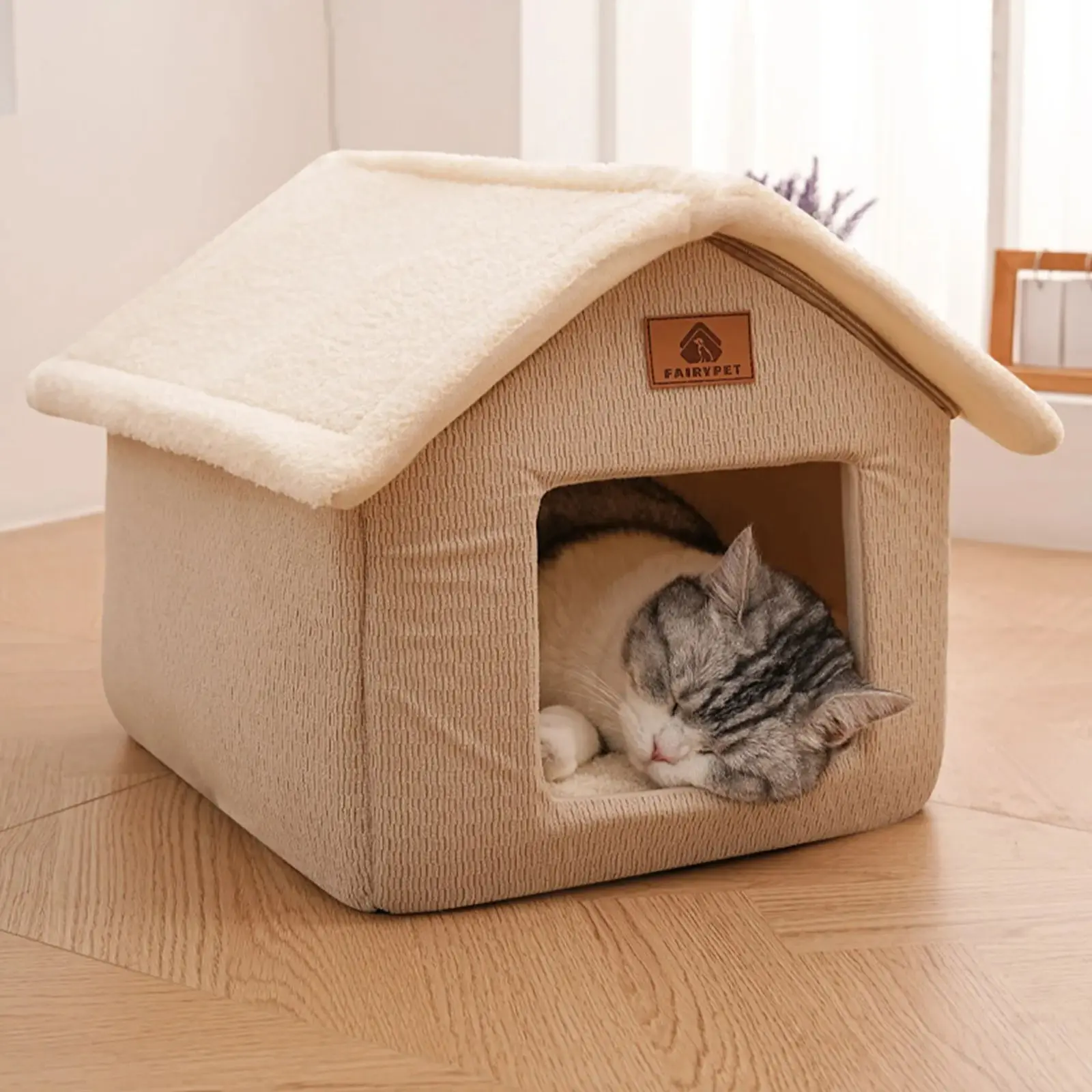 Winter Closed Small Pet Bed House 3